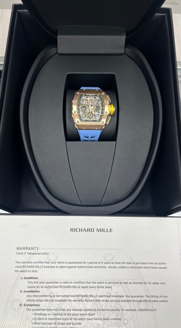 Richard Mille RM 011 11-03 Full Rose Gold Skeleton Dial - Image 5