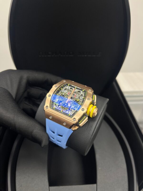Richard Mille RM 011 11-03 Full Rose Gold Skeleton Dial - Image 3