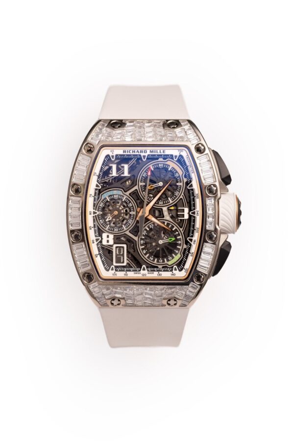 Richard Mille RM 72-01 Automatic Winding Lifestyle Flyback Chronograph White Gold with Baguette Diamonds - Image 10