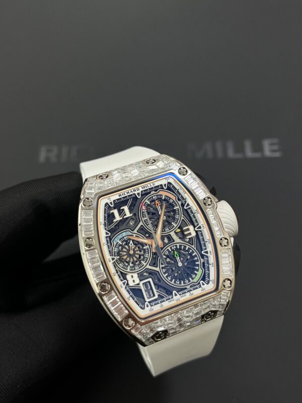 Richard Mille RM 72-01 Automatic Winding Lifestyle Flyback Chronograph White Gold with Baguette Diamonds - Image 7