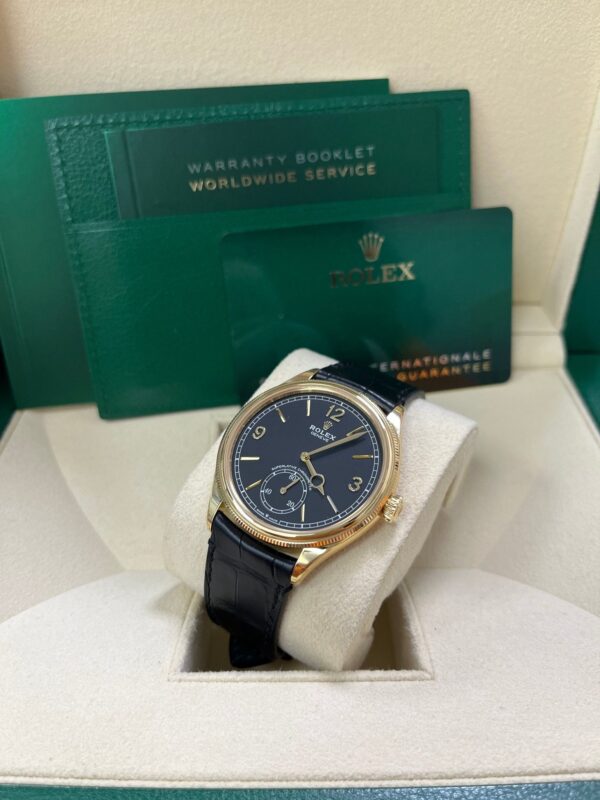 Rolex 1908 39mm Black Dial Leather Strap 52508 - Image 16