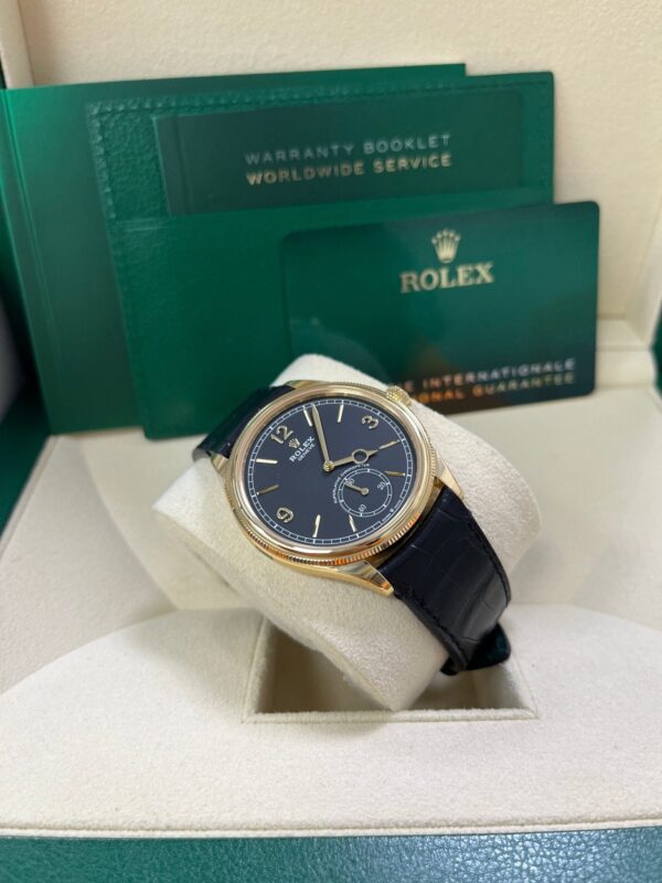 Rolex 1908 39mm Black Dial Leather Strap 52508 - Image 17