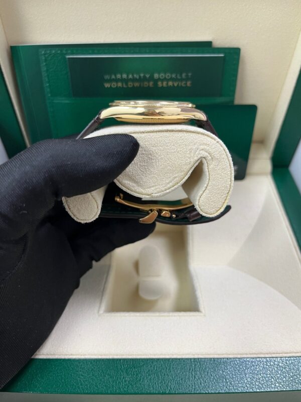 Rolex 1908 39mm White Dial Leather Strap 52508 - Image 6