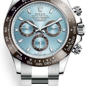 Rolex 950 Platinum Cosmograph Daytona 40 Watch - Ice Blue Index Dial (Ref # 116506)
