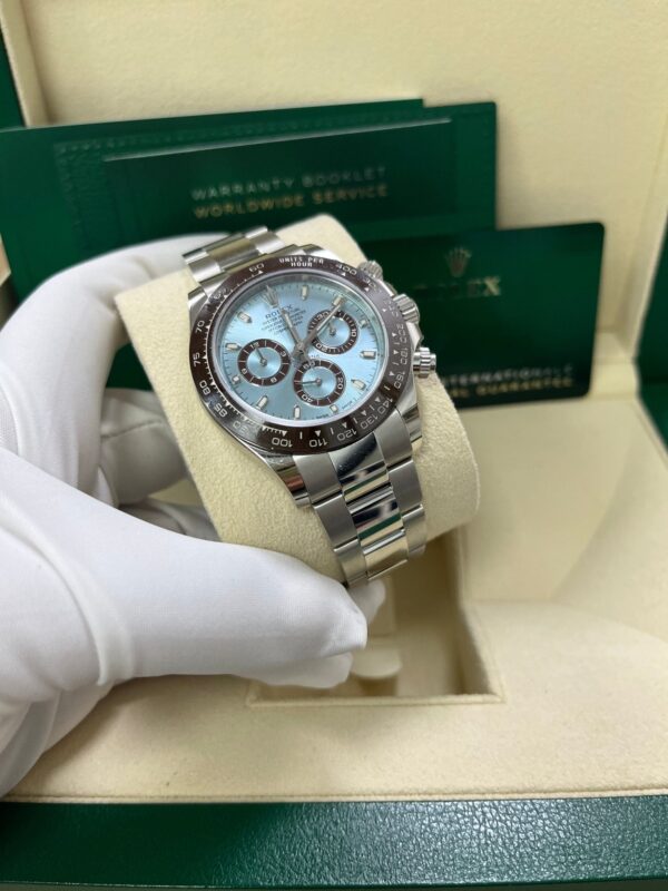 Rolex 950 Platinum Cosmograph Daytona 40 Watch - Ice Blue Index Dial (Ref # 116506) - Image 2
