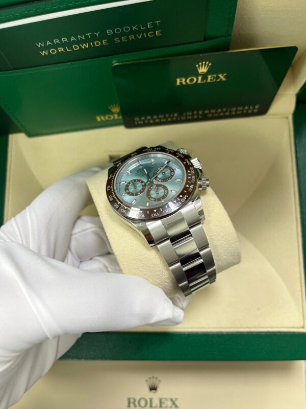 Rolex 950 Platinum Cosmograph Daytona 40 Watch - Ice Blue Index Dial (Ref # 116506) - Image 5