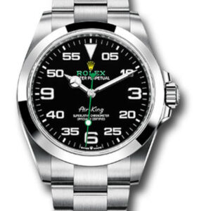 Rolex Air King Smooth Bezel Black Dial Oyster Bracelet 126900