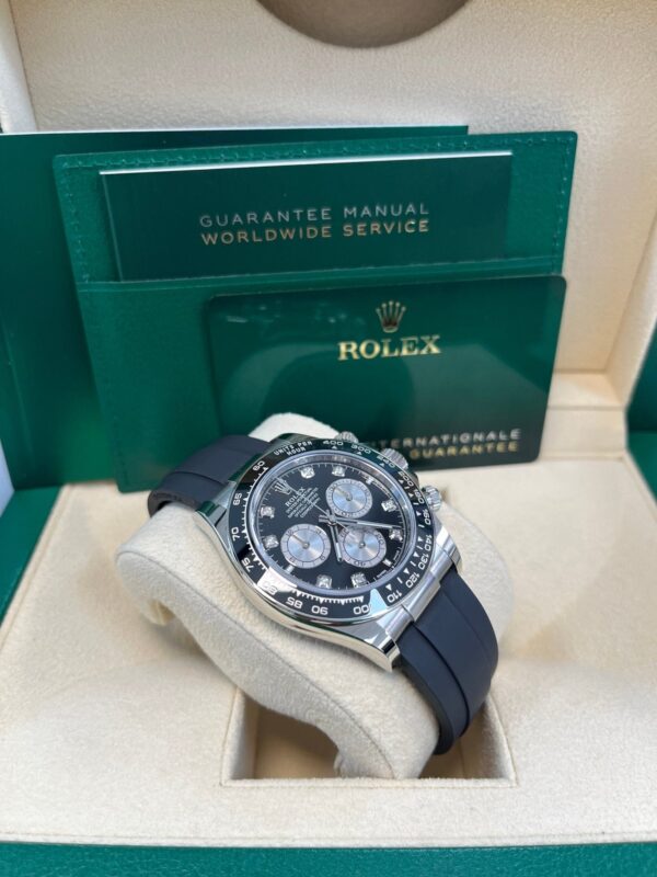Rolex Black Cerachrom Bezel - Black And Silver Diamond Dial - Oysterflex Strap 126519LN - Image 12