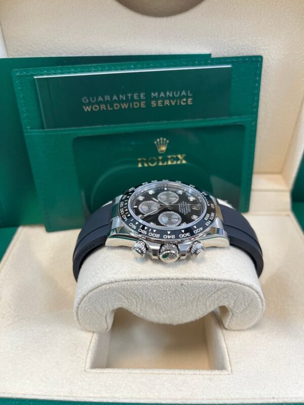 Rolex Black Cerachrom Bezel - Black And Silver Diamond Dial - Oysterflex Strap 126519LN - Image 7