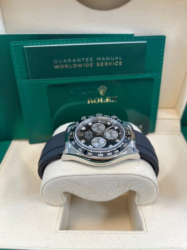 Rolex Black Cerachrom Bezel - Black And Silver Diamond Dial - Oysterflex Strap 126519LN - Image 6