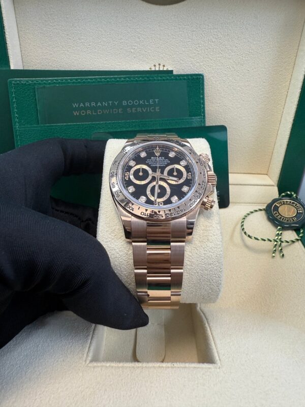 Rolex Cosmograph Daytona 40mm Everose Gold Diamond Markers (Ref#116505) - Image 5