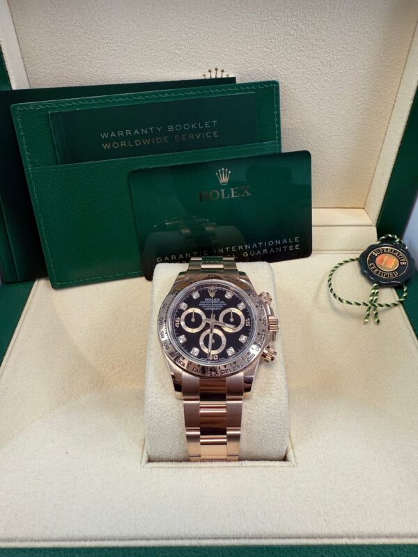Rolex Cosmograph Daytona 40mm Everose Gold Diamond Markers (Ref#116505) - Image 12