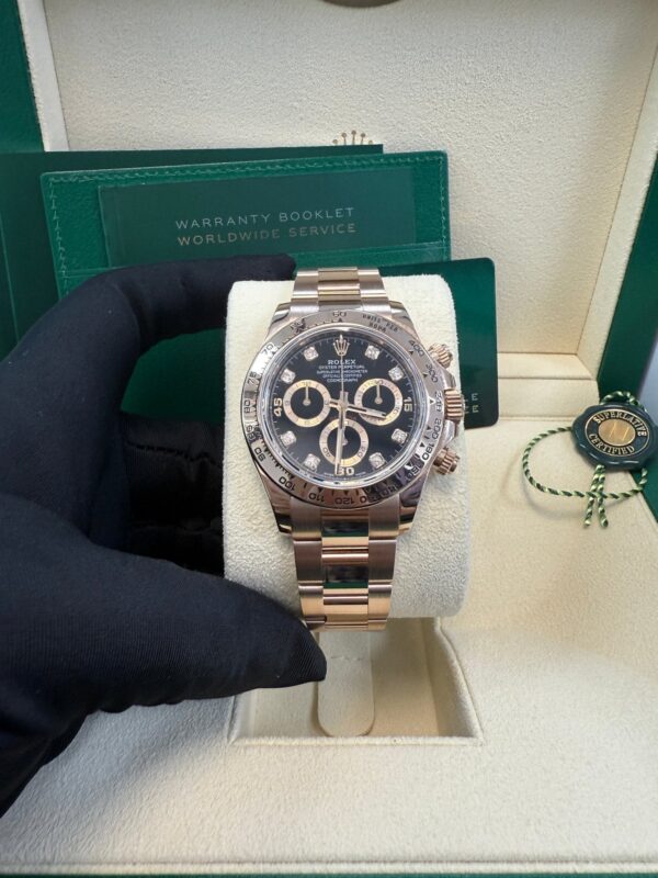 Rolex Cosmograph Daytona 40mm Everose Gold Diamond Markers (Ref#116505) - Image 22