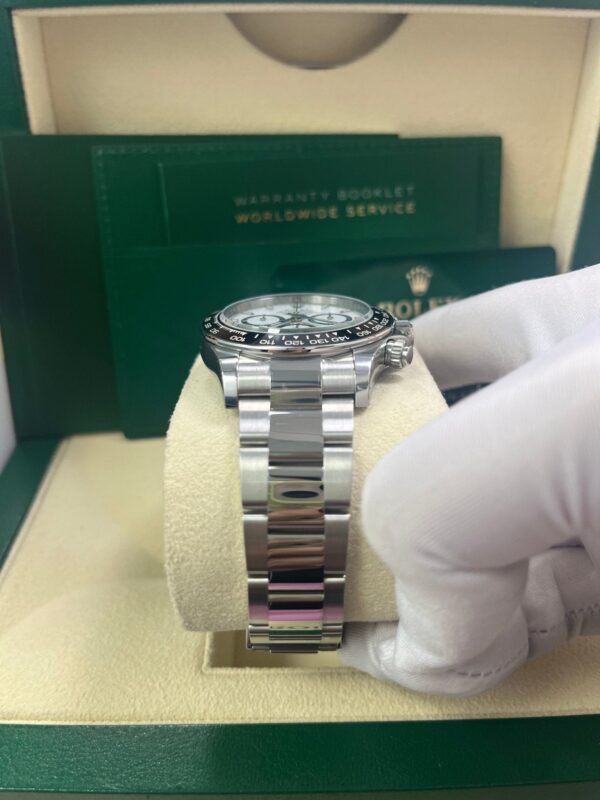 Rolex Cosmograph Daytona Black Cerachrom Bezel - White Index Dial Oyster Bracelet 126500ln - Image 9