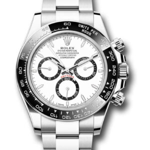 Rolex Cosmograph Daytona Black Cerachrom Bezel - White Index Dial Oyster Bracelet 126500ln