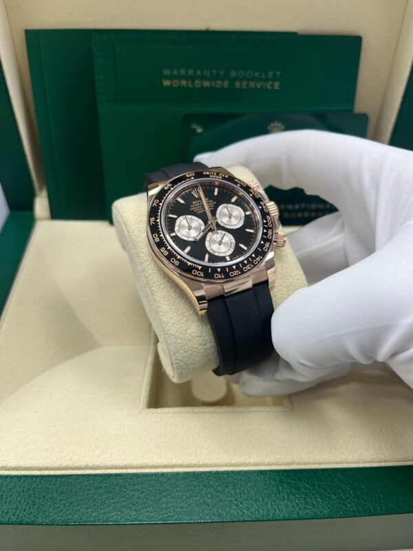 Rolex Cosmograph Daytona Black Sundust Index Dial Oysterflex Strap 126515LN - Image 8