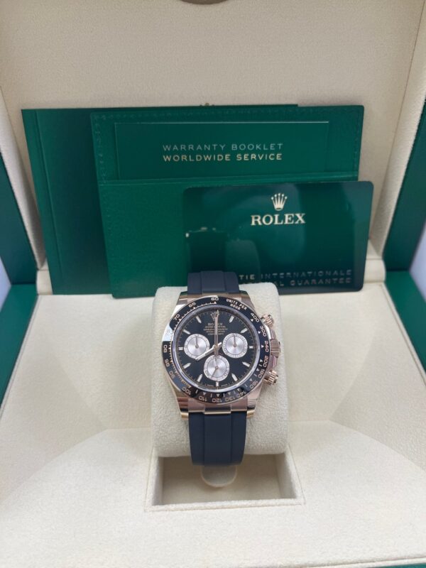 Rolex Cosmograph Daytona Black Sundust Index Dial Oysterflex Strap 126515LN - Image 2