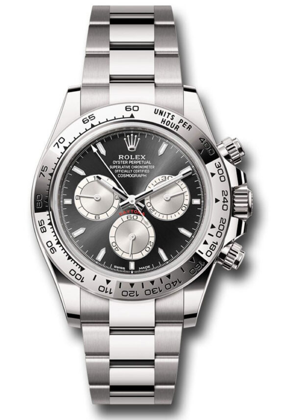 Rolex Cosmograph Daytona White Gold Black And Steel Index Dial Oyster Bracelet 126509