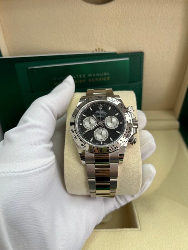 Rolex Cosmograph Daytona White Gold Black And Steel Index Dial Oyster Bracelet 126509 - Image 13