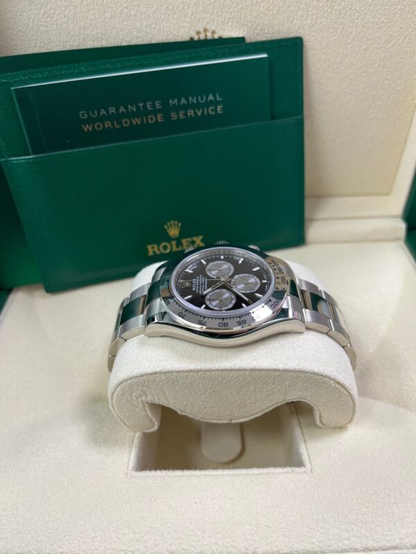 Rolex Cosmograph Daytona White Gold Black And Steel Index Dial Oyster Bracelet 126509 - Image 8