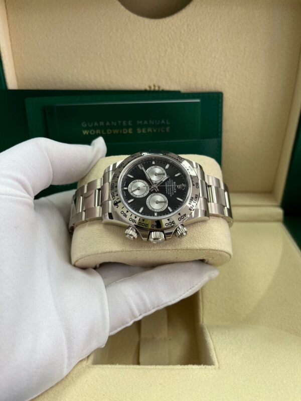 Rolex Cosmograph Daytona White Gold Black And Steel Index Dial Oyster Bracelet 126509 - Image 3