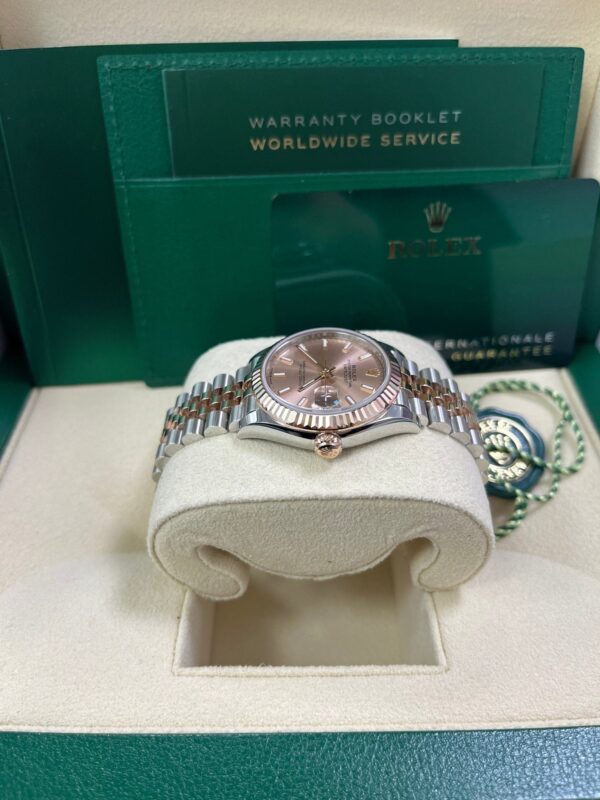 Rolex Datejust 31 Steel and Rose Gold Jubilee Bracelet / Index Pink Dial 278271 - Image 5