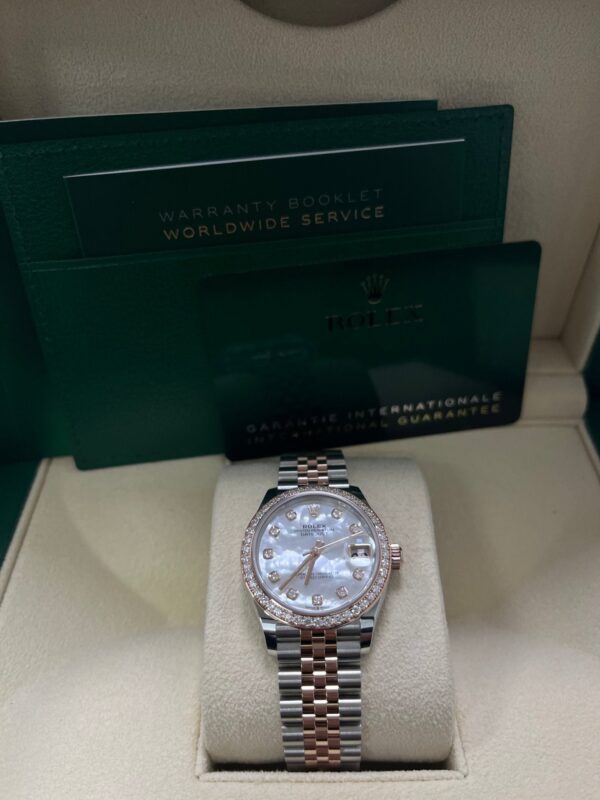 Rolex Datejust 31mm Mother Of Pearl Dial Rose Gold / Steel Reference #278381RBR - Image 6