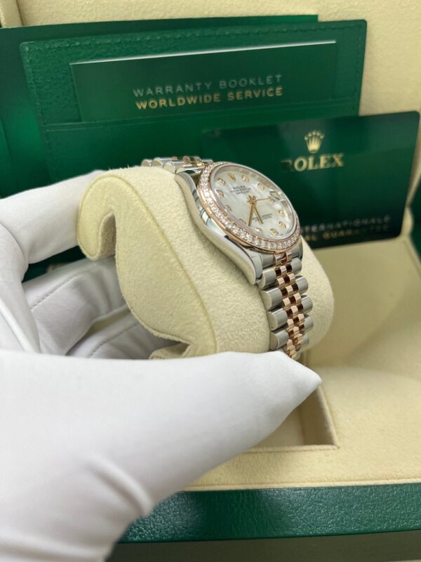 Rolex Datejust 31mm Mother Of Pearl Dial Rose Gold / Steel Reference #278381RBR - Image 12