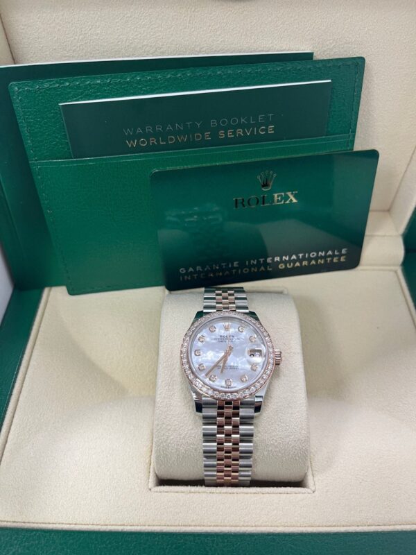 Rolex Datejust 31mm Mother Of Pearl Dial Rose Gold / Steel Reference #278381RBR - Image 5