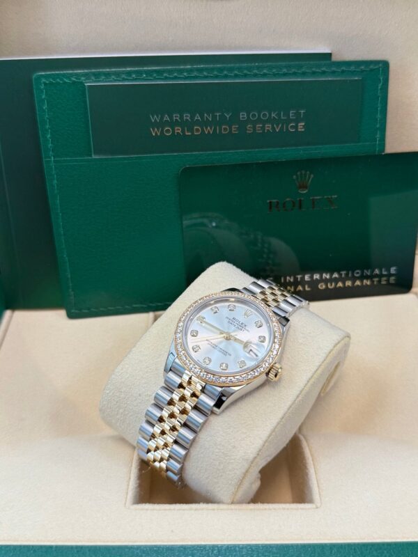 Rolex Datejust 31mm Stainless Steel and Yellow Gold Silver Diamond Dial Jubilee 278383RBR - Image 14