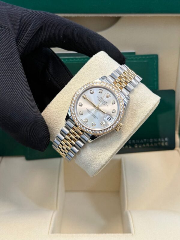 Rolex Datejust 31mm Stainless Steel and Yellow Gold Silver Diamond Dial Jubilee 278383RBR - Image 11