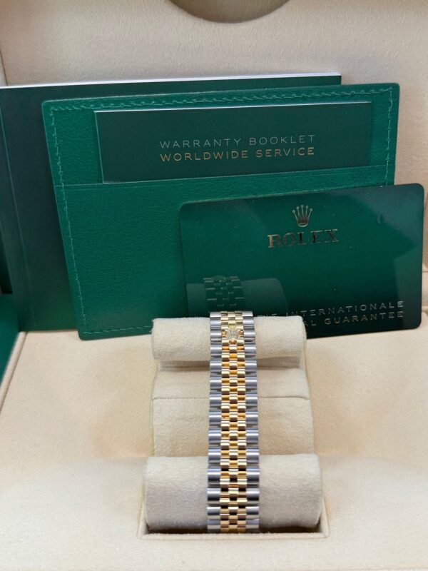 Rolex Datejust 31mm Stainless Steel and Yellow Gold Silver Diamond Dial Jubilee 278383RBR - Image 2