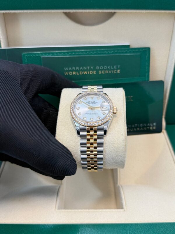 Rolex Datejust 31mm Stainless Steel and Yellow Gold Silver Diamond Dial Jubilee 278383RBR - Image 7