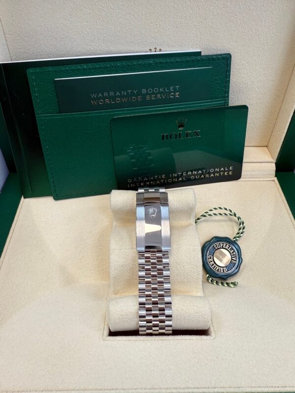 Rolex Datejust 36 Fluted Bezel Slate Roman Dial Jubilee Bracelet 126234 - Image 8
