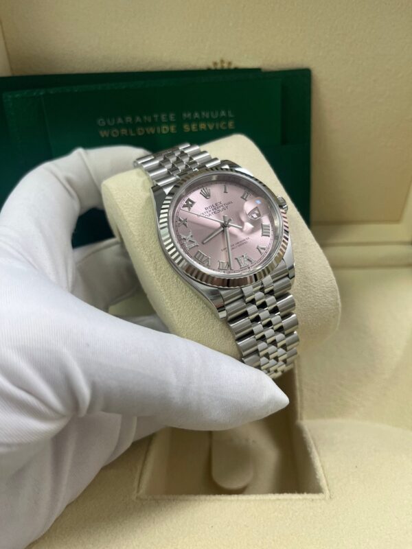 Rolex Datejust 36 Jubilee Pink Roman Dial Ladies (Reference 126234) - Image 10