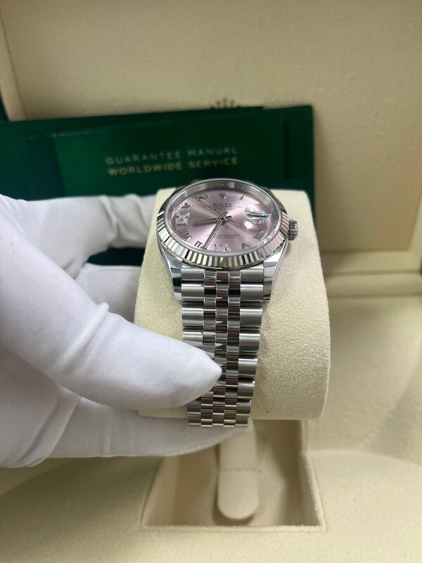 Rolex Datejust 36 Jubilee Pink Roman Dial Ladies (Reference 126234) - Image 2