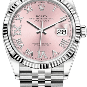Rolex Datejust 36 Jubilee Pink Roman Dial Ladies (Reference 126234)