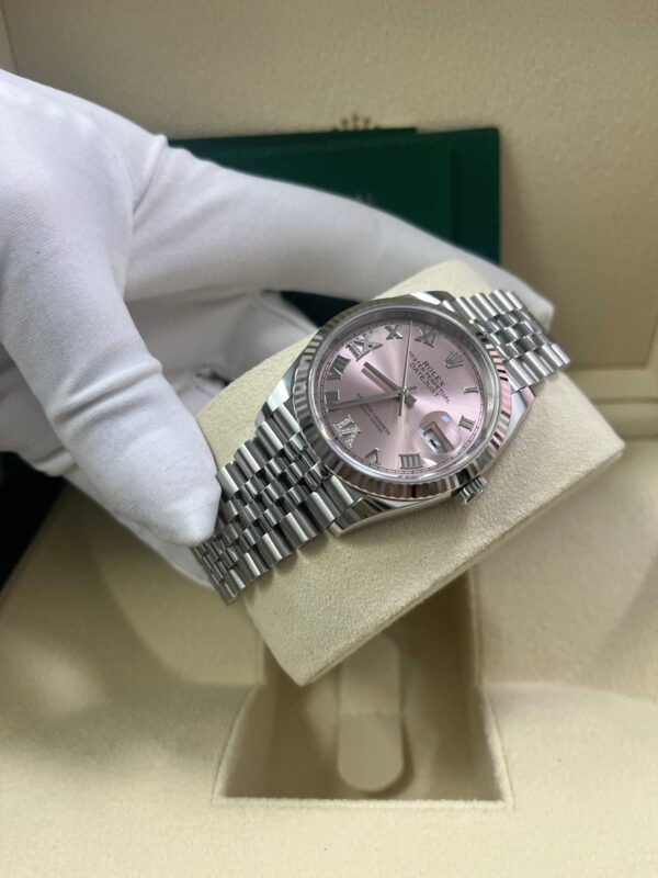 Rolex Datejust 36 Jubilee Pink Roman Dial Ladies (Reference 126234) - Image 3