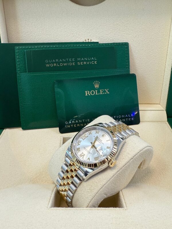 Rolex Datejust 36 Silver Roman Dial Fluted Jubilee Bracelet 126233 - Image 7