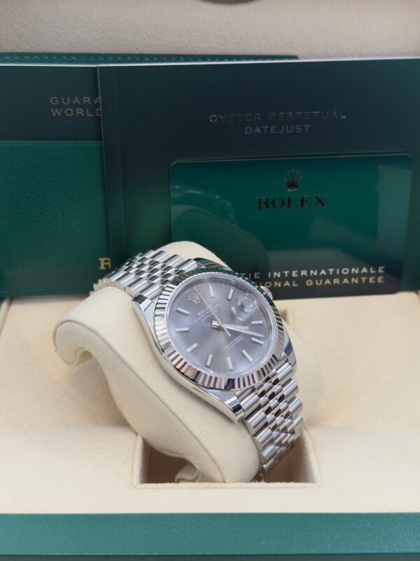 Rolex Datejust 41/ Stainless Steel & White Gold/ Dark Rhodium Index Dial/ Jubilee Bracelet (Ref# 126334) - Image 15