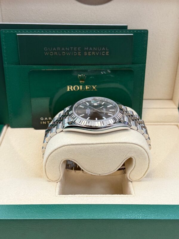 Rolex Datejust 41/ Stainless Steel & White Gold/ Dark Rhodium Index Dial/ Jubilee Bracelet (Ref# 126334) - Image 18