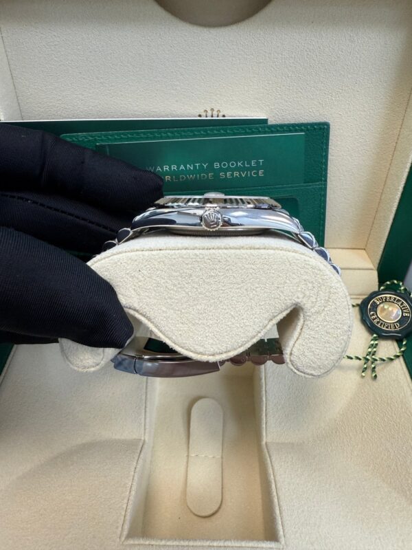 Rolex Datejust 41/ Stainless Steel & White Gold/ White Index Dial/ Fluted Bezel/ Jubilee Bracelet (Ref# 126334) - Image 9