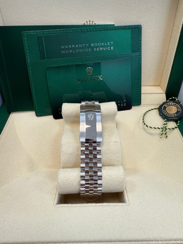 Rolex Datejust 41/ Stainless Steel & White Gold/ White Index Dial/ Fluted Bezel/ Jubilee Bracelet (Ref# 126334) - Image 16