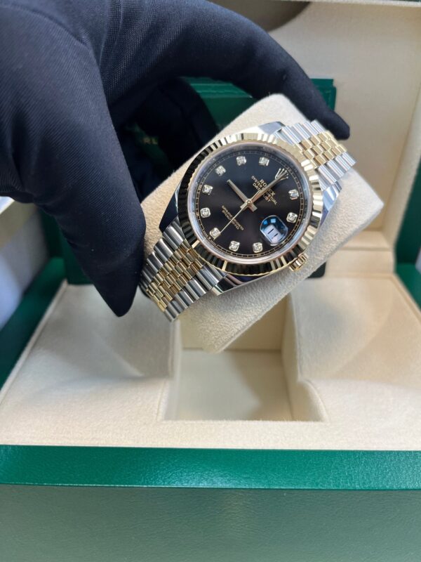 Rolex Datejust 41 Steel and Yellow Gold Black Diamond Jubilee 126333 - Image 2