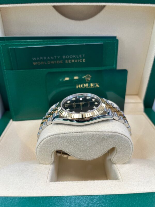 Rolex Datejust 41 Steel and Yellow Gold Black Diamond Jubilee 126333 - Image 7