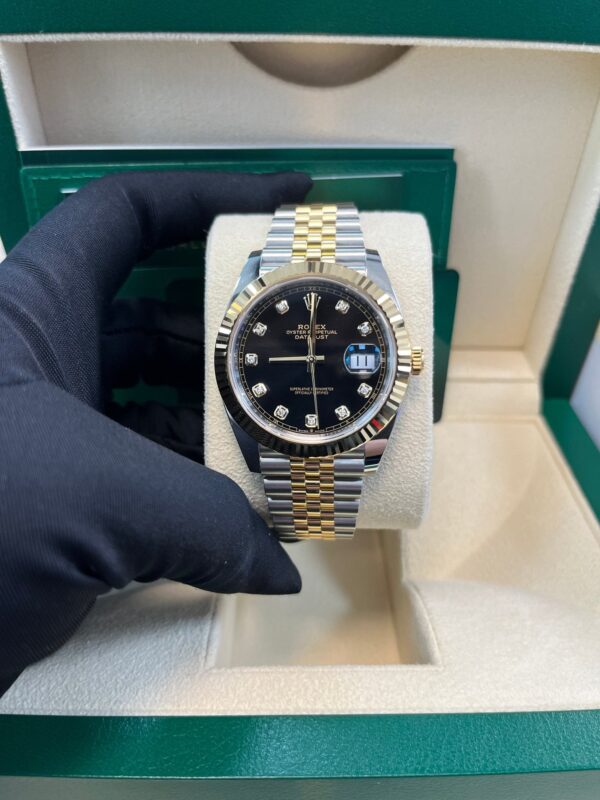 Rolex Datejust 41 Steel and Yellow Gold Black Diamond Jubilee 126333 - Image 5