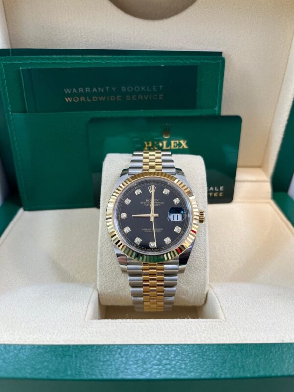 Rolex Datejust 41 Steel and Yellow Gold Black Diamond Jubilee 126333 - Image 6