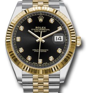 Rolex Datejust 41 Steel and Yellow Gold Black Diamond Jubilee 126333