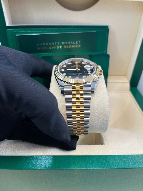 Rolex Datejust 41 Steel and Yellow Gold Black Diamond Jubilee 126333 - Image 3