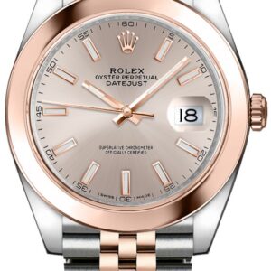 Rolex Datejust 41 Two-Tone Stainless Steel and Rose Gold/ Sundust Index Dial/ Smooth Bezel/ Jubilee Bracelet (Ref#126301)
